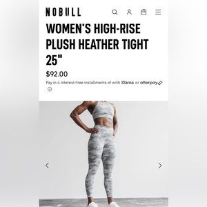 USED NO BULL Women’s White/Gray Camo Leggings, Size Small